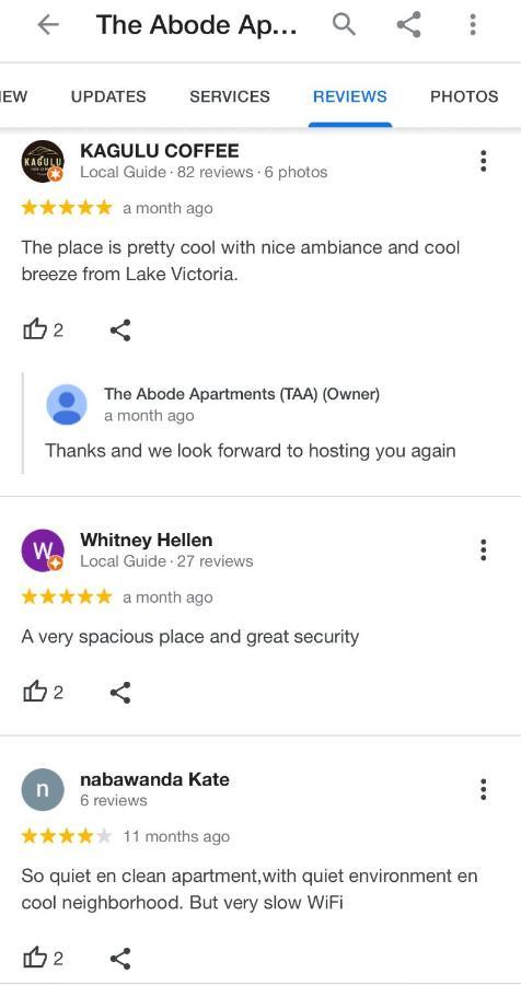 The Abode Apartments Lake View & Breakfast Suite Near Beach エンテベ エクステリア 写真